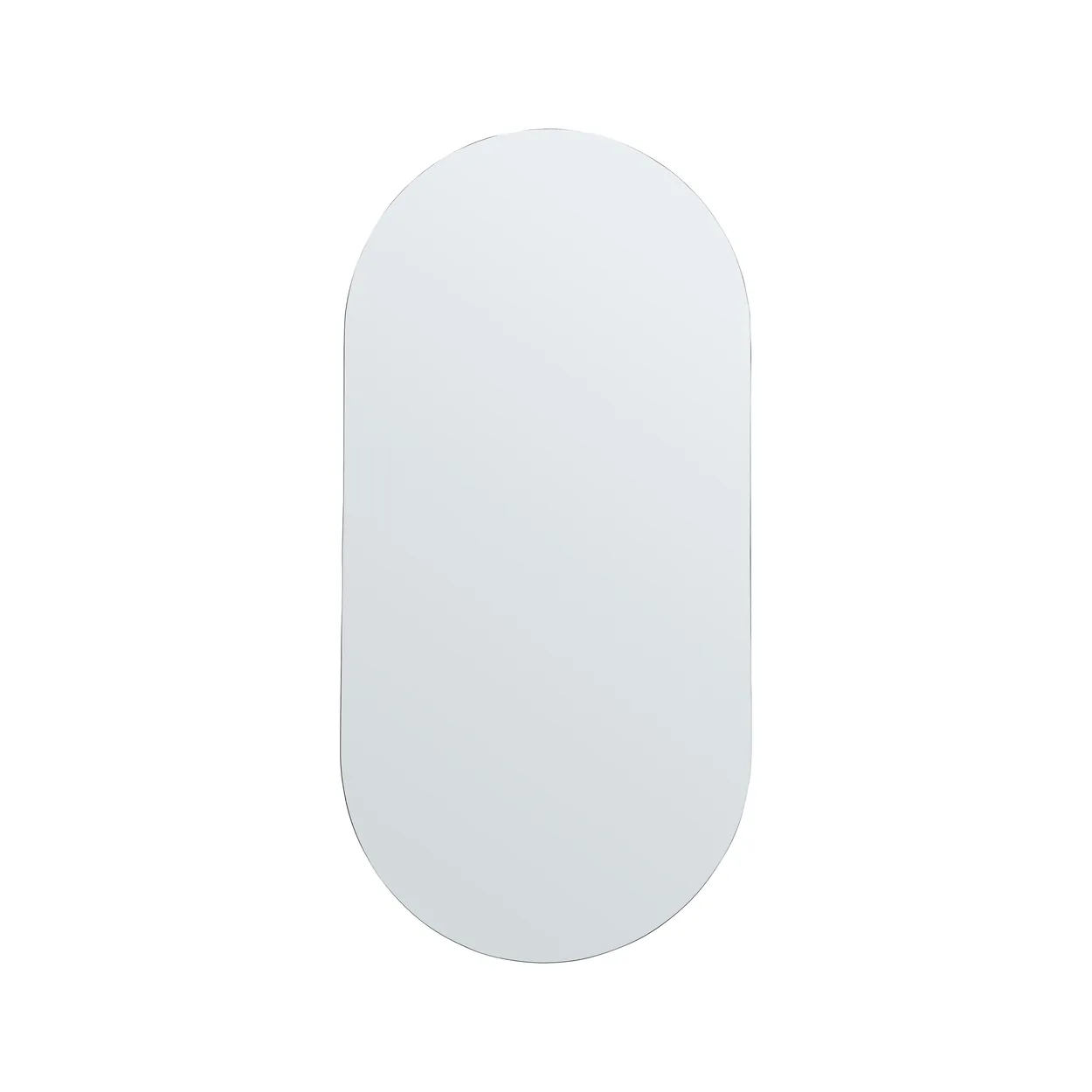 House Doctor Walls mirror oval 35x70 cm | Scandinavian Design | Wall mirrors | Silver-coloured