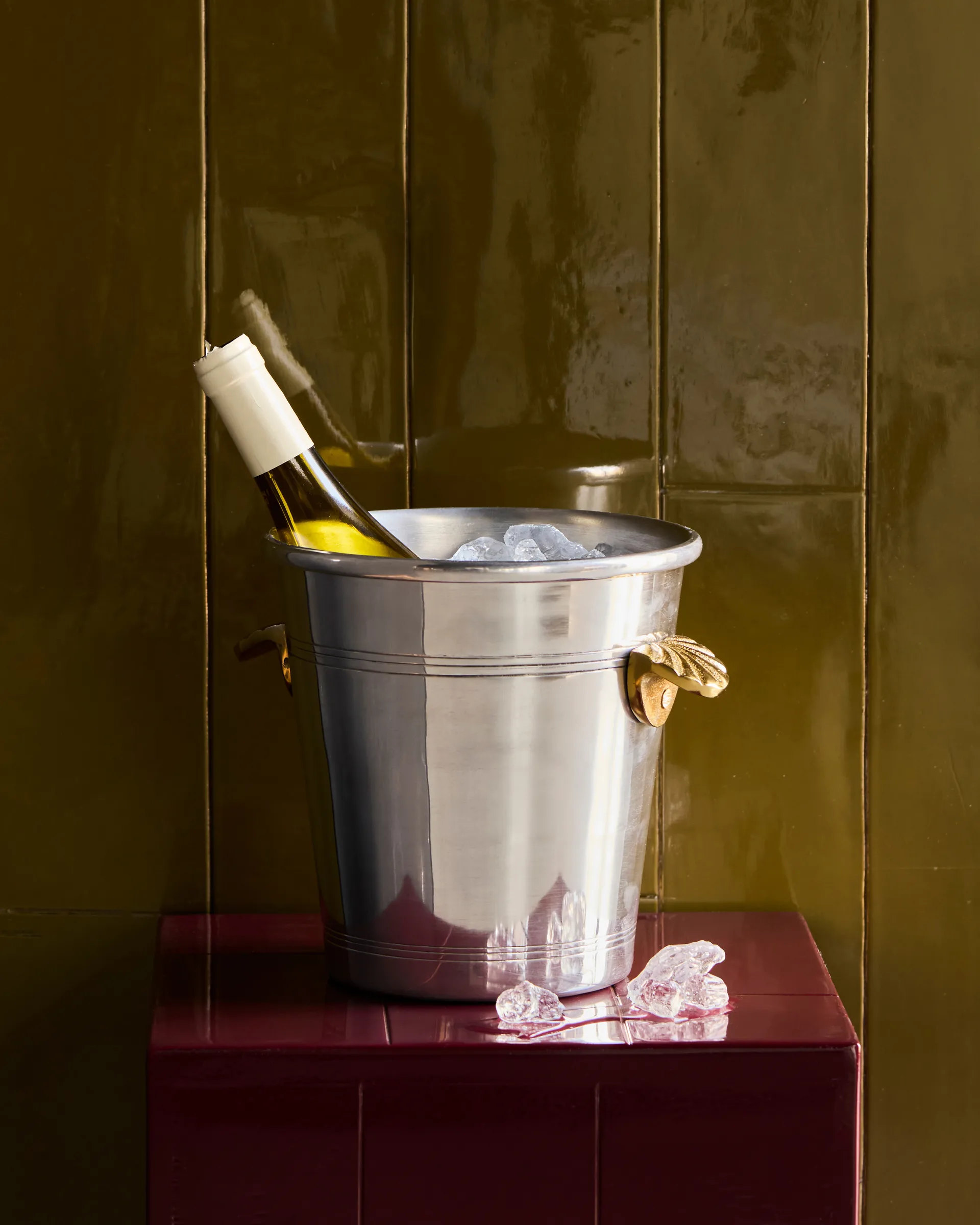 Wine cooler, Antique silver finish House Doctor