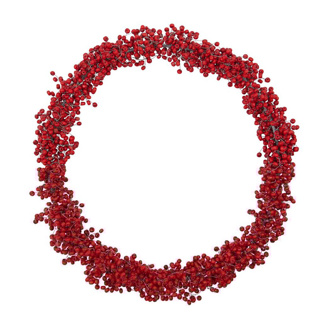 House Doctor Winther wreath o30 cm Red | Scandinavian Design | Christmas decorations | Red