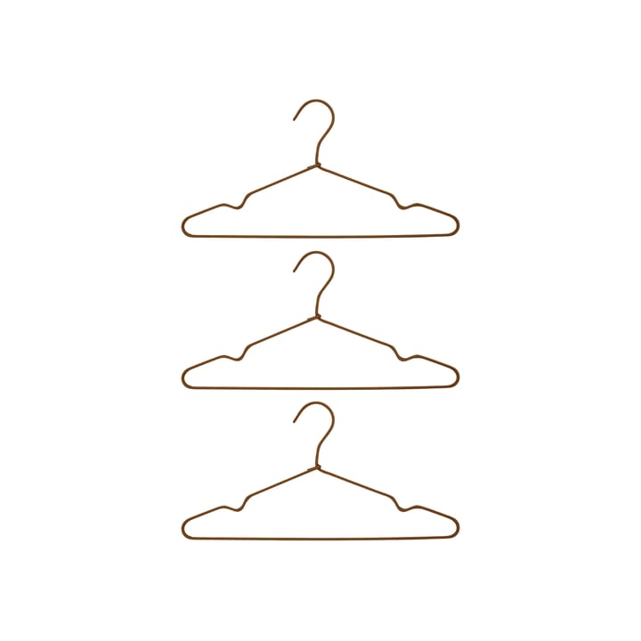 Wire hanger 3-pack - brown - House Doctor