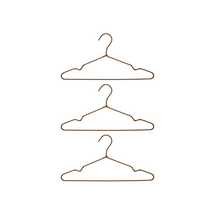 Wire hanger 3-pack - brown - House Doctor