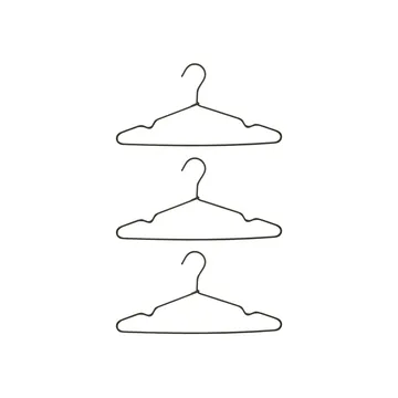 Wire hanger 3-pack - dark grey - House Doctor