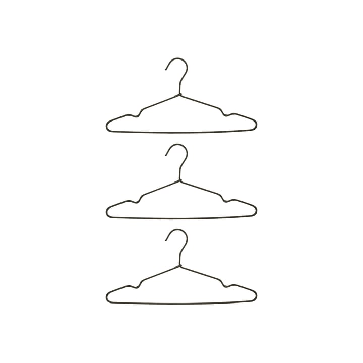 Wire hanger 3-pack - dark grey - House Doctor