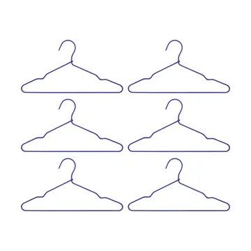 Wire hanger 6-pack - Blue - House Doctor
