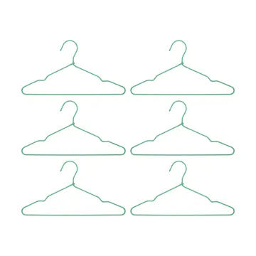 Wire hanger 6-pack - Green - House Doctor