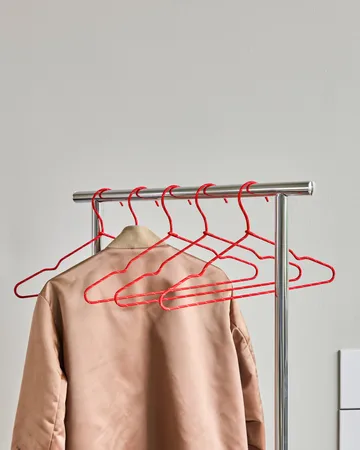 Wire hanger 6-pack - Red - House Doctor