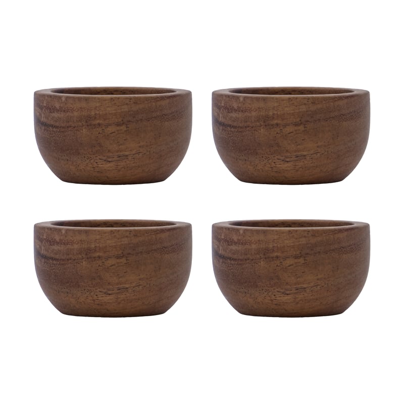 House Doctor Wood egg cup 4-pack Nature
