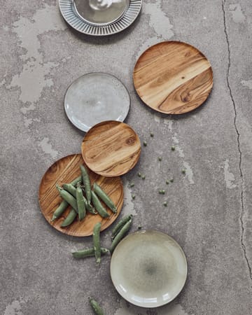 Wood tray Ø25 cm 2-pack - Nature - House Doctor