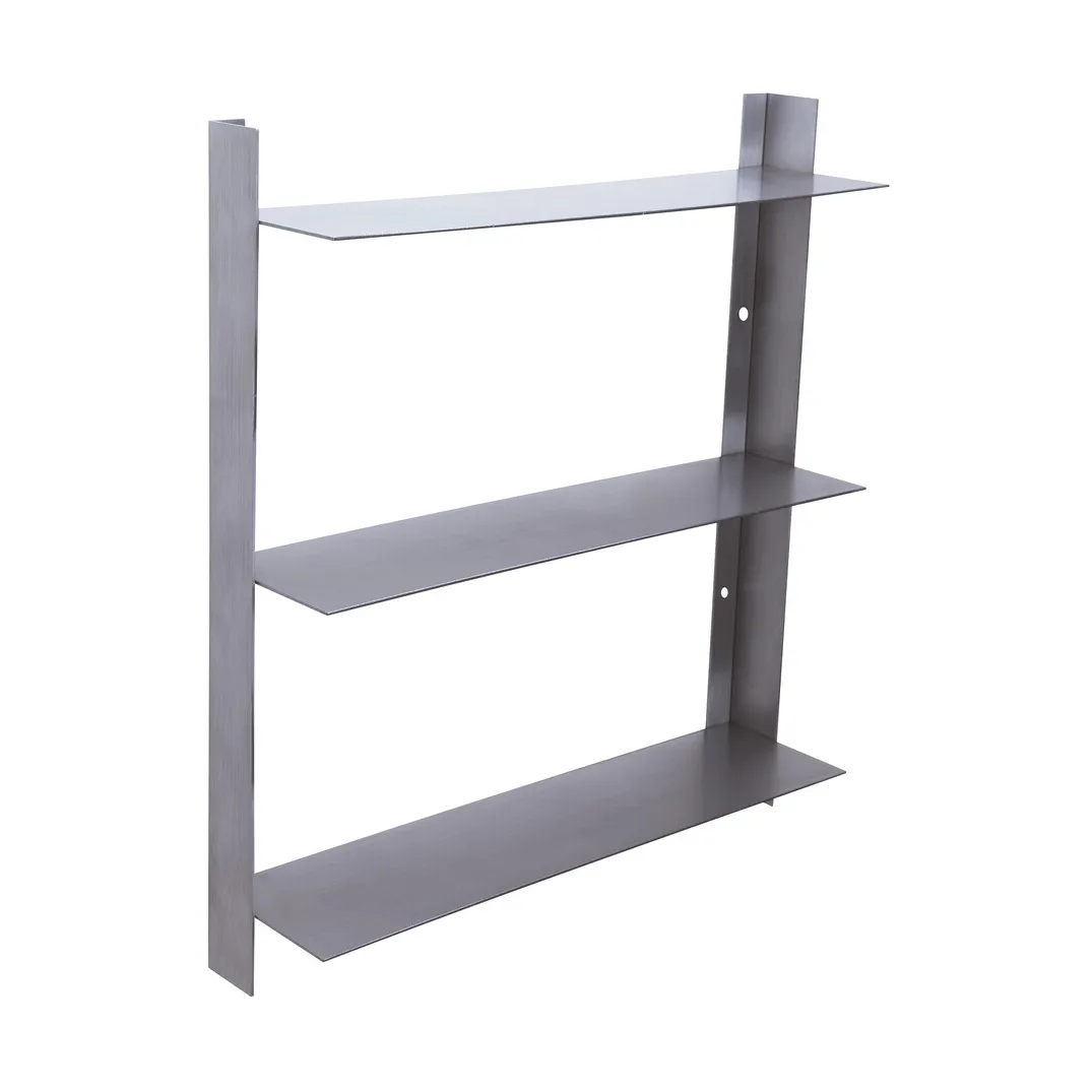Acier shelf, Nickel, 41x46x11 cm Hübsch