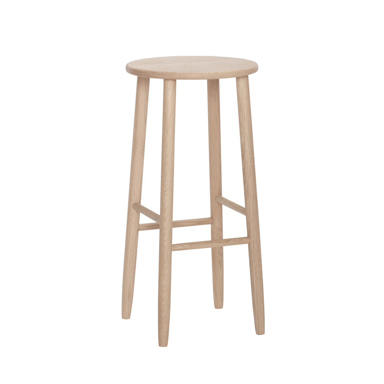 Hübsch Acorn barstool Oak | Scandinavian Design | Bar stools | Beige