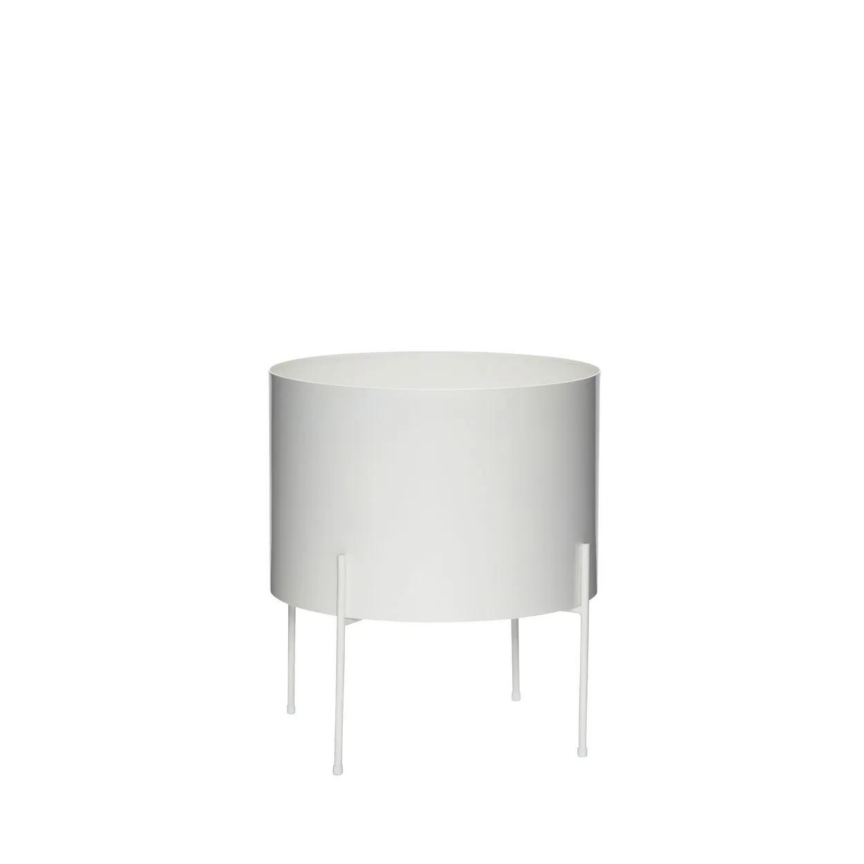 Hübsch Airy Planting Pot 42 cm White | Scandinavian Design | Flower pots | Grey