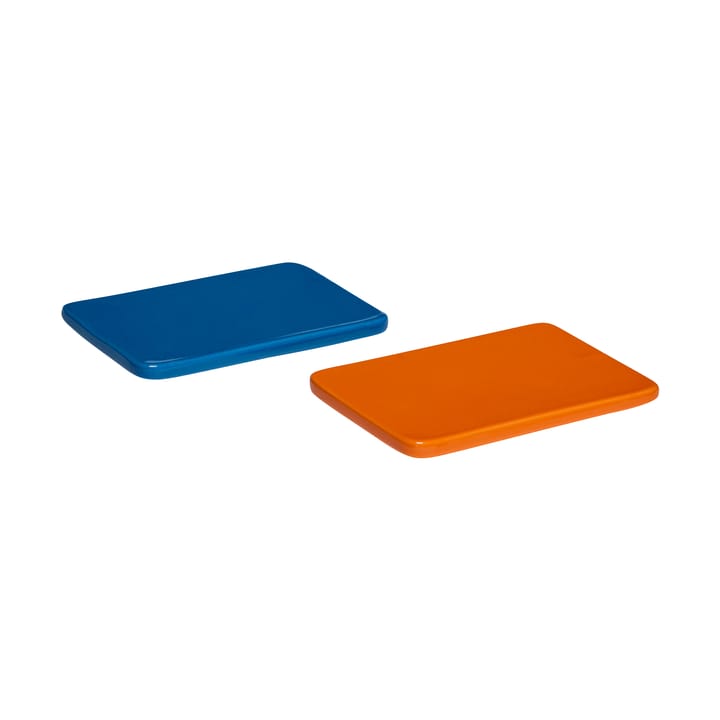 Amare coaster set 2 pieces small - Blue-orange - Hübsch
