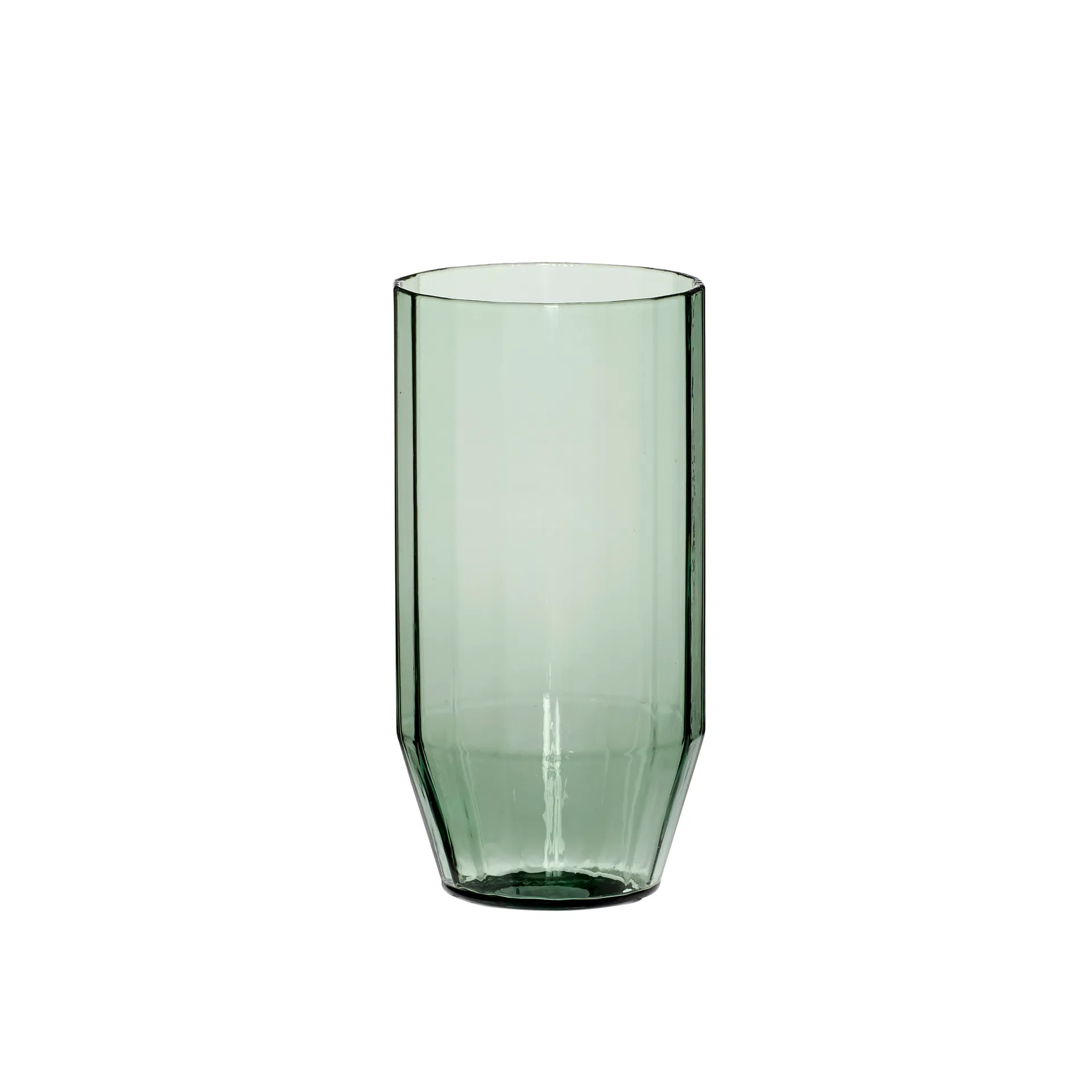 Aster water glass 14 cm, Green Hübsch Interior