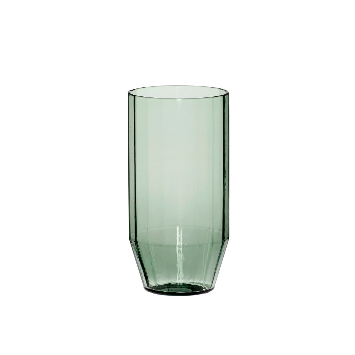 Hübsch Aster water glass 14 cm Green