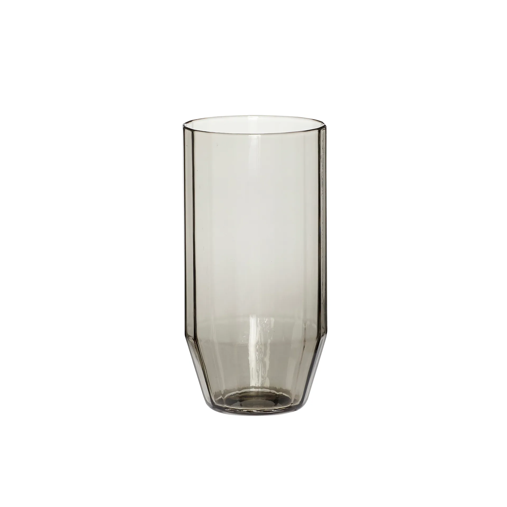 Aster water glass 14 cm, Smoke Hübsch Interior