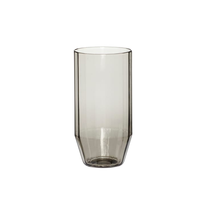 Aster water glass 14 cm - Smoke - Hübsch