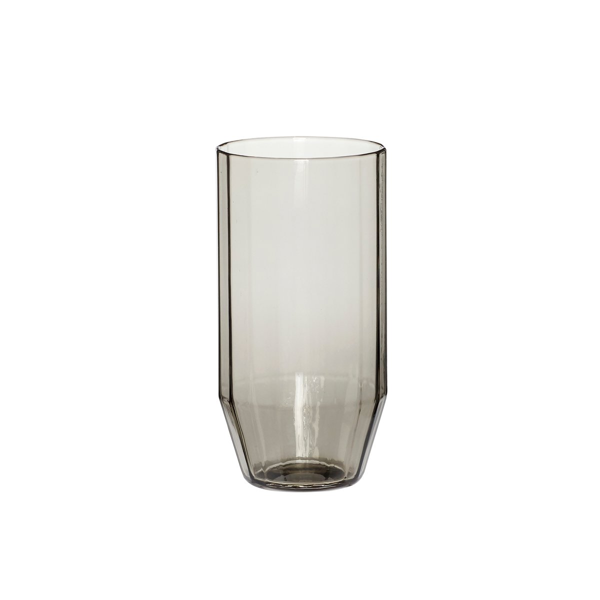 Hübsch Aster water glass 14 cm Smoke