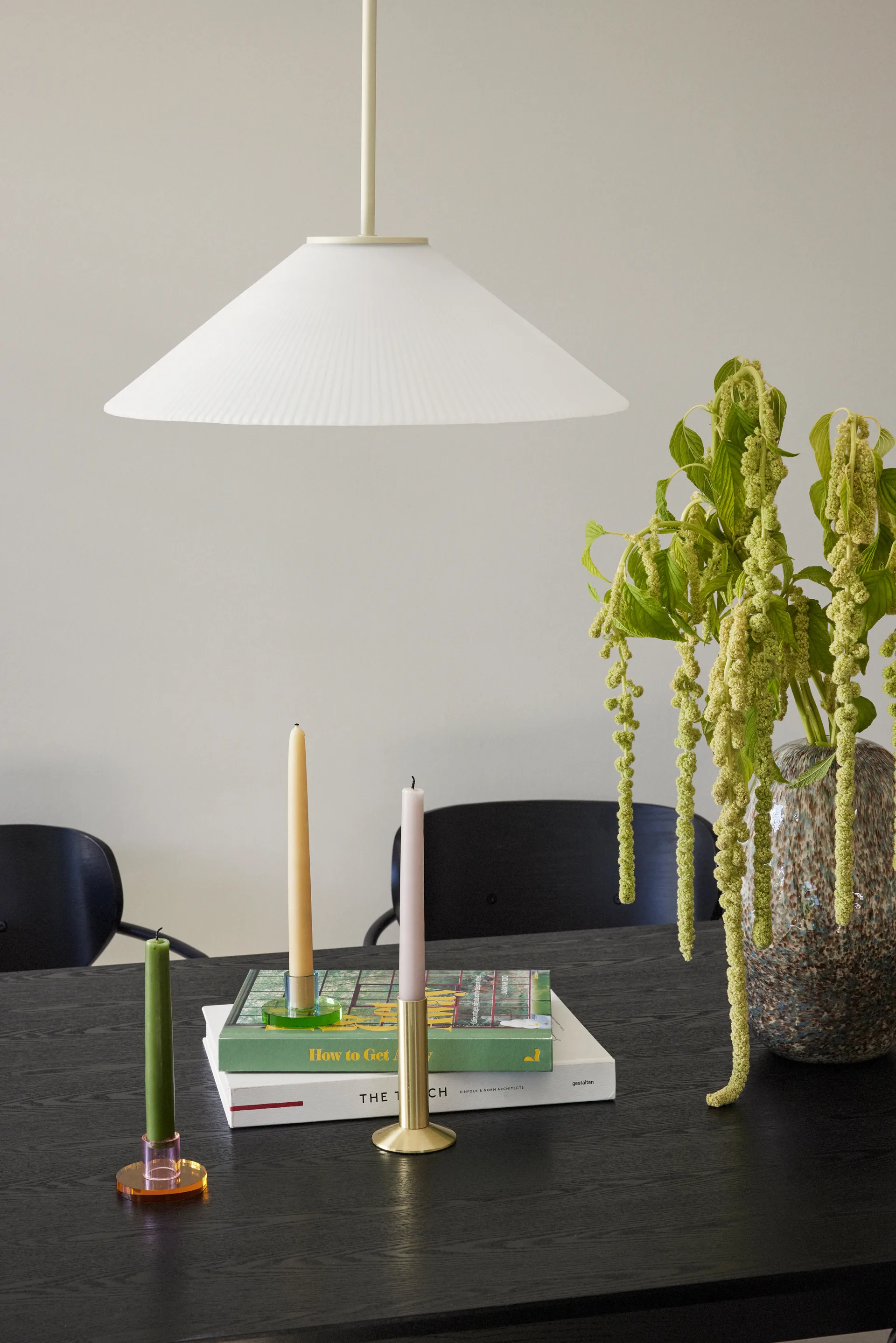 Astra candle holder small, Pink-orange Hübsch Interior