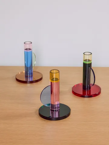 Astro candleholder - Blue - Hübsch Interior