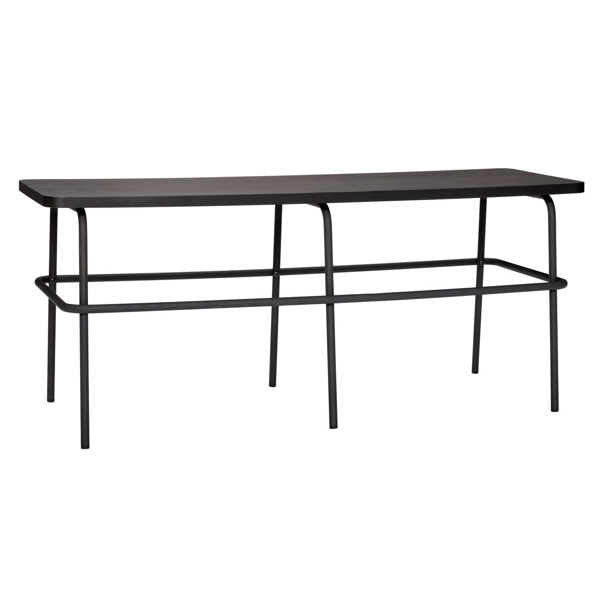 Hübsch Bench 46x110cm Metal-black | Scandinavian Design | Benches |
