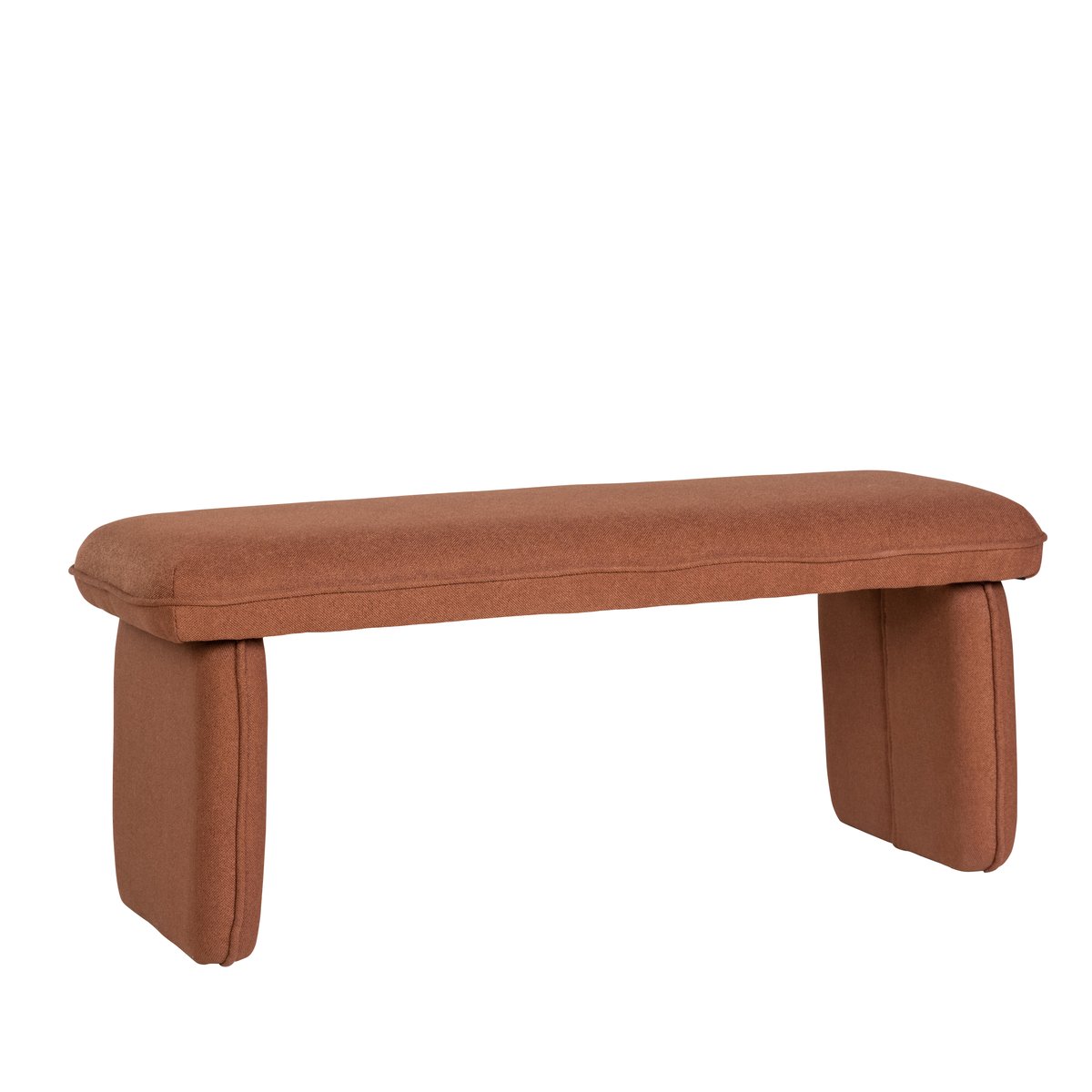Hübsch Bench polyester 100 cm Rust | Scandinavian Design | Benches |