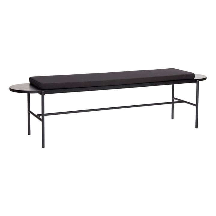 Bench with cushion 45x180 cm - Metal-black - Hübsch