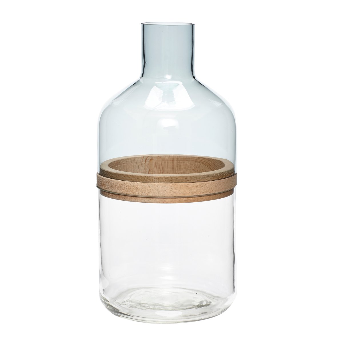 Hübsch Bottle with ring 2.3 l Blue | Scandinavian Design | Water jugs and carafes | Blue