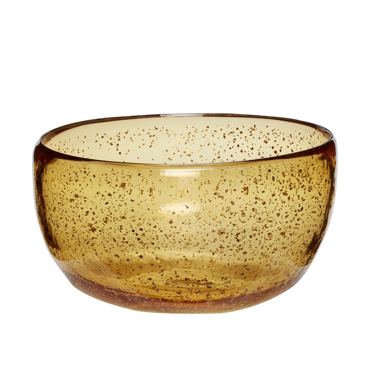 Hübsch Bowl glass amber Amber | Scandinavian Design | Serving bowls | Orange