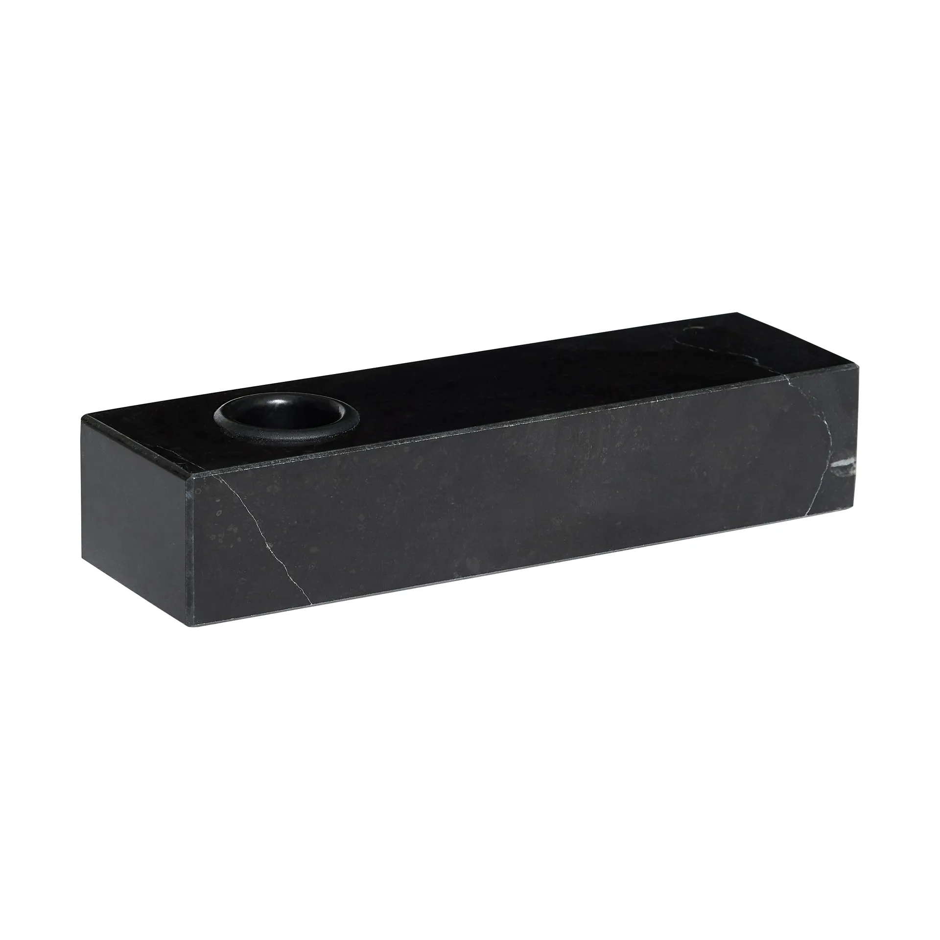 Brick candle holder, Black Hübsch Interior