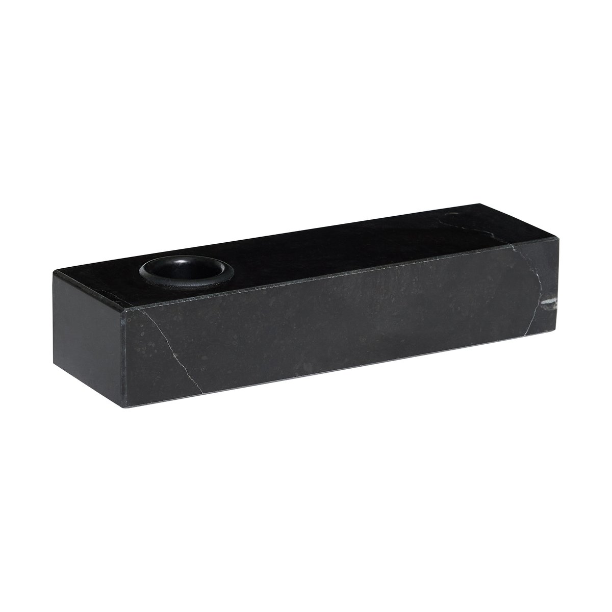 Hübsch Brick candle holder Black | Scandinavian Design | Tea light holders, lanterns & candle dishes | Black