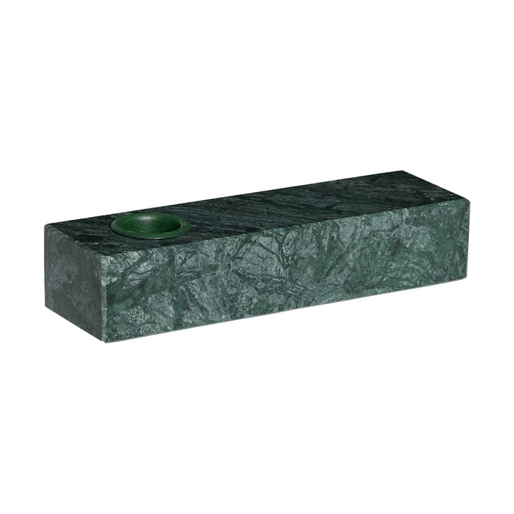 Brick candle holder - Green - Hübsch