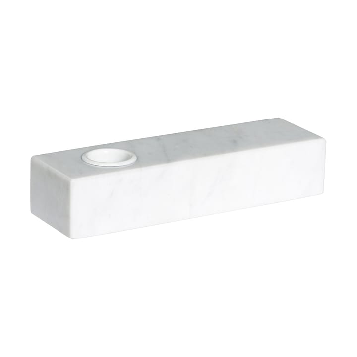 Brick candle holder - White - Hübsch