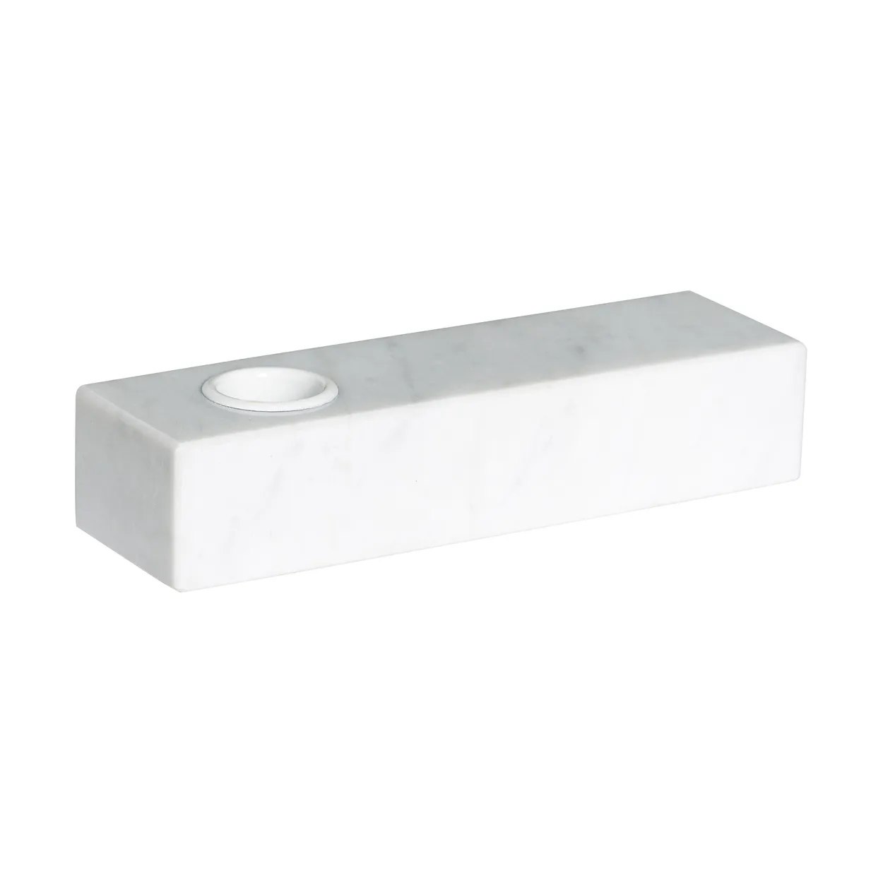 Hübsch Brick candle holder White | Scandinavian Design | Tea light holders, lanterns & candle dishes | White