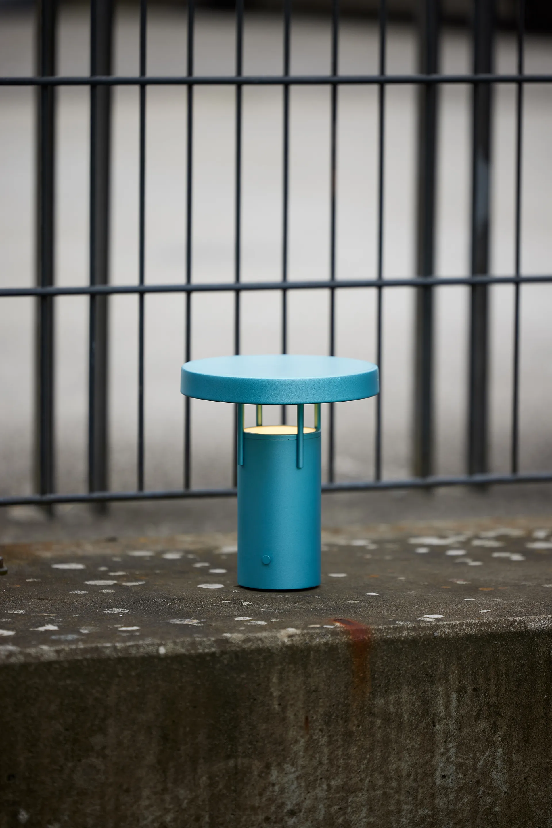 BringMe mini portable table lamp, Metallic turquoise Hübsch Interior