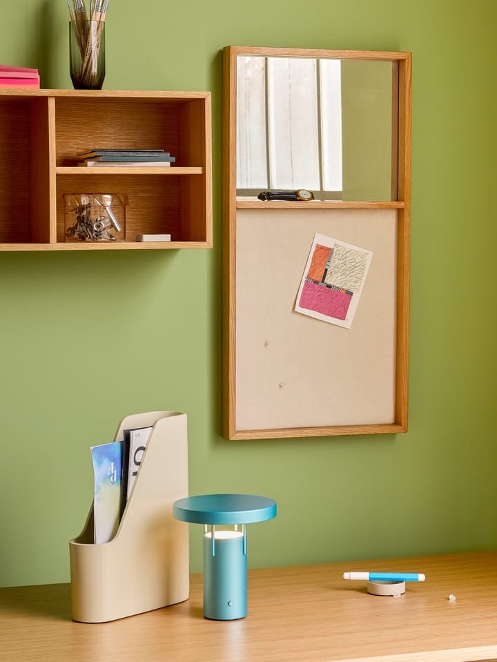 BringMe mini portable table lamp, Metallic turquoise Hübsch Interior