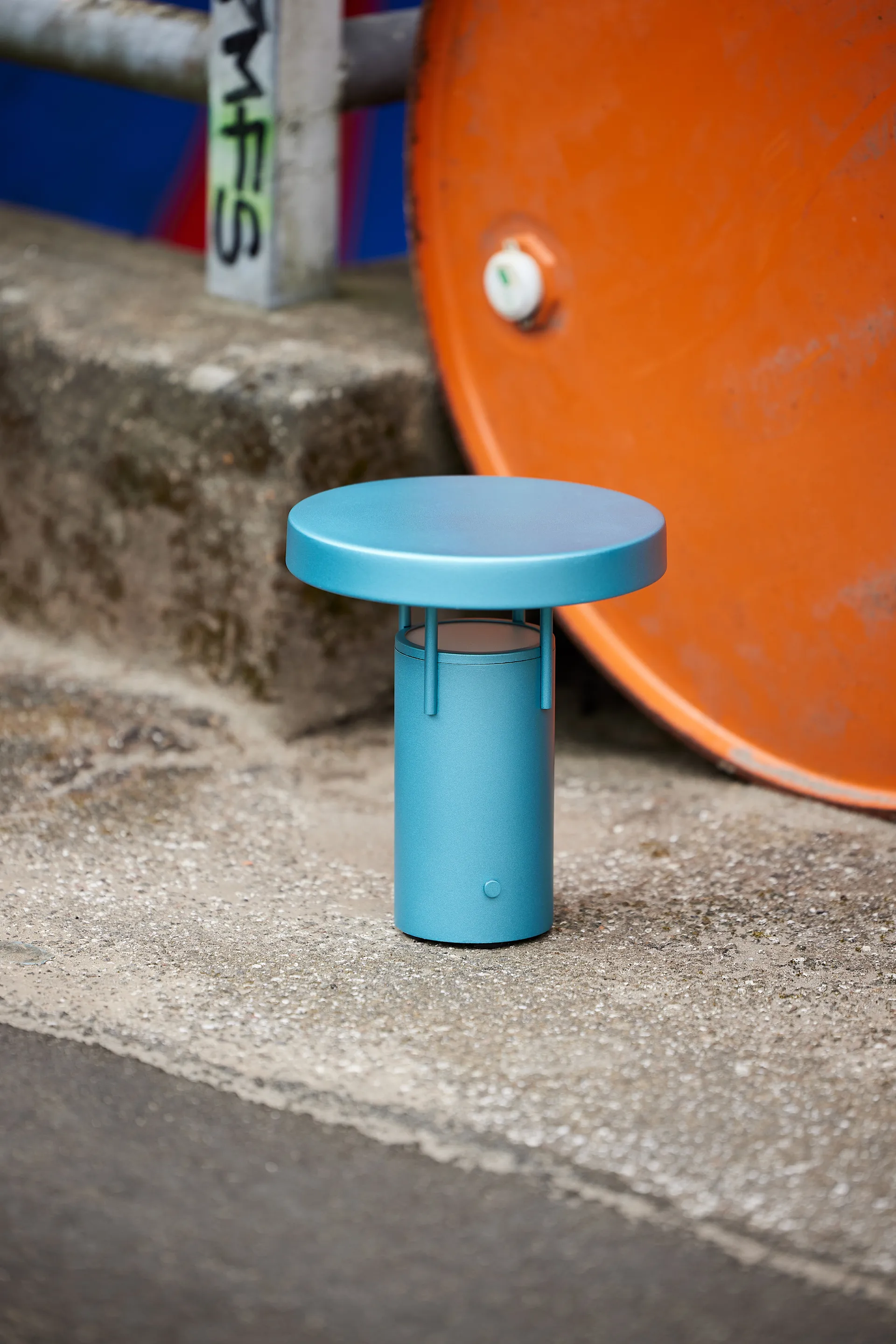BringMe mini portable table lamp, Metallic turquoise Hübsch Interior