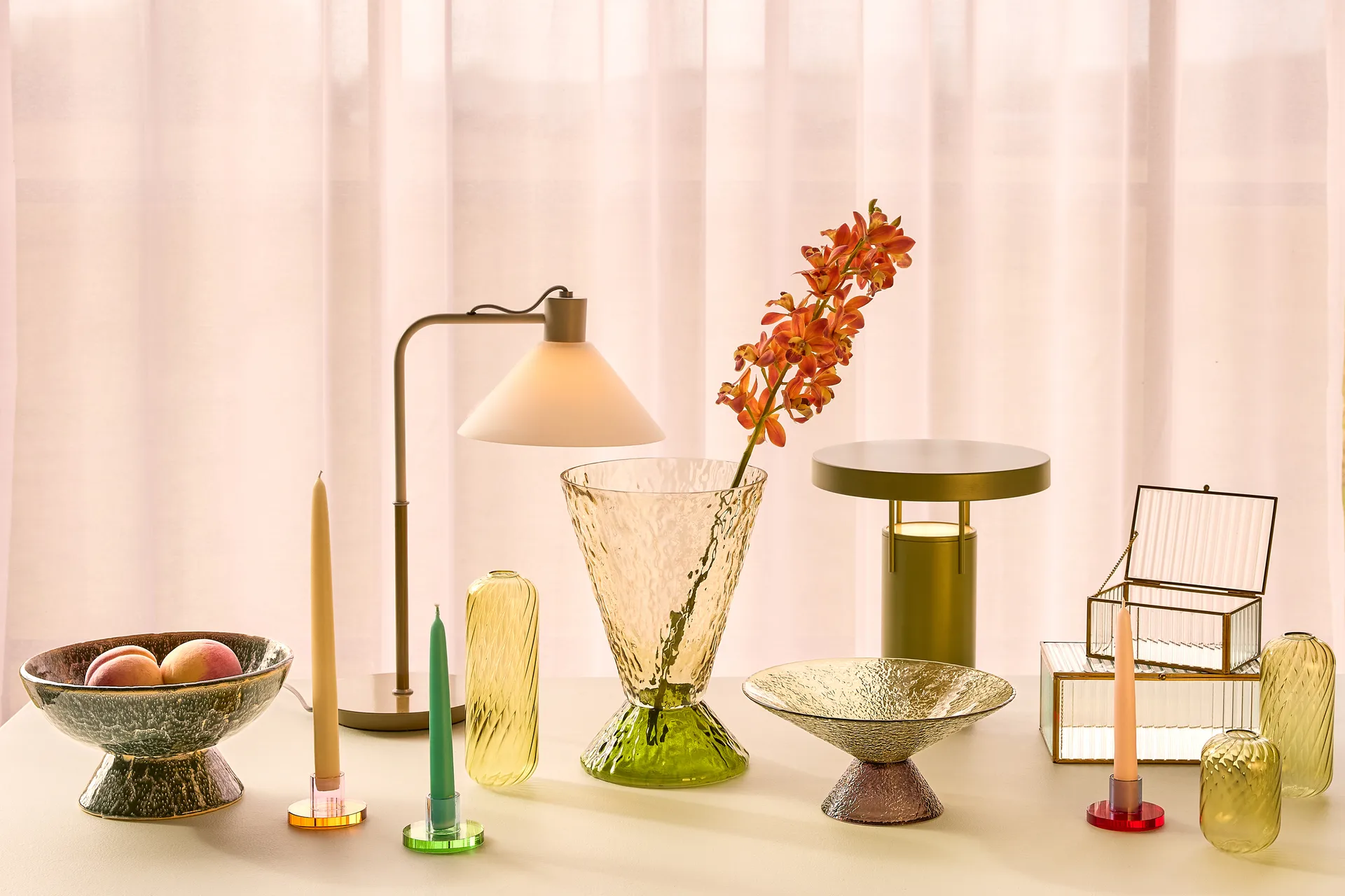 BringMe portable table lamp, Burnished brass, 28 cm Hübsch Interior