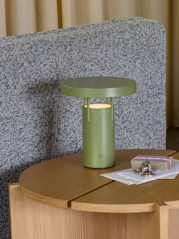 BringMe portable table lamp - Green, mini 20 cm - Hübsch Interior