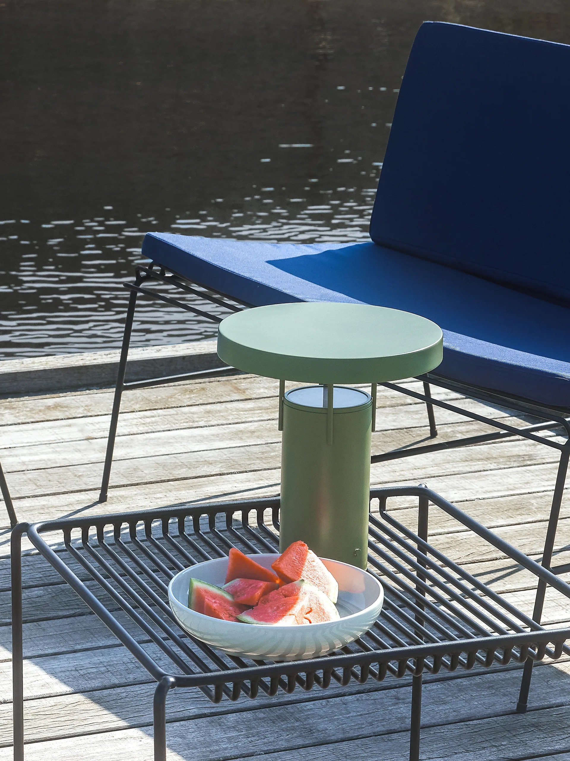 BringMe portable table lamp, Green Hübsch Interior