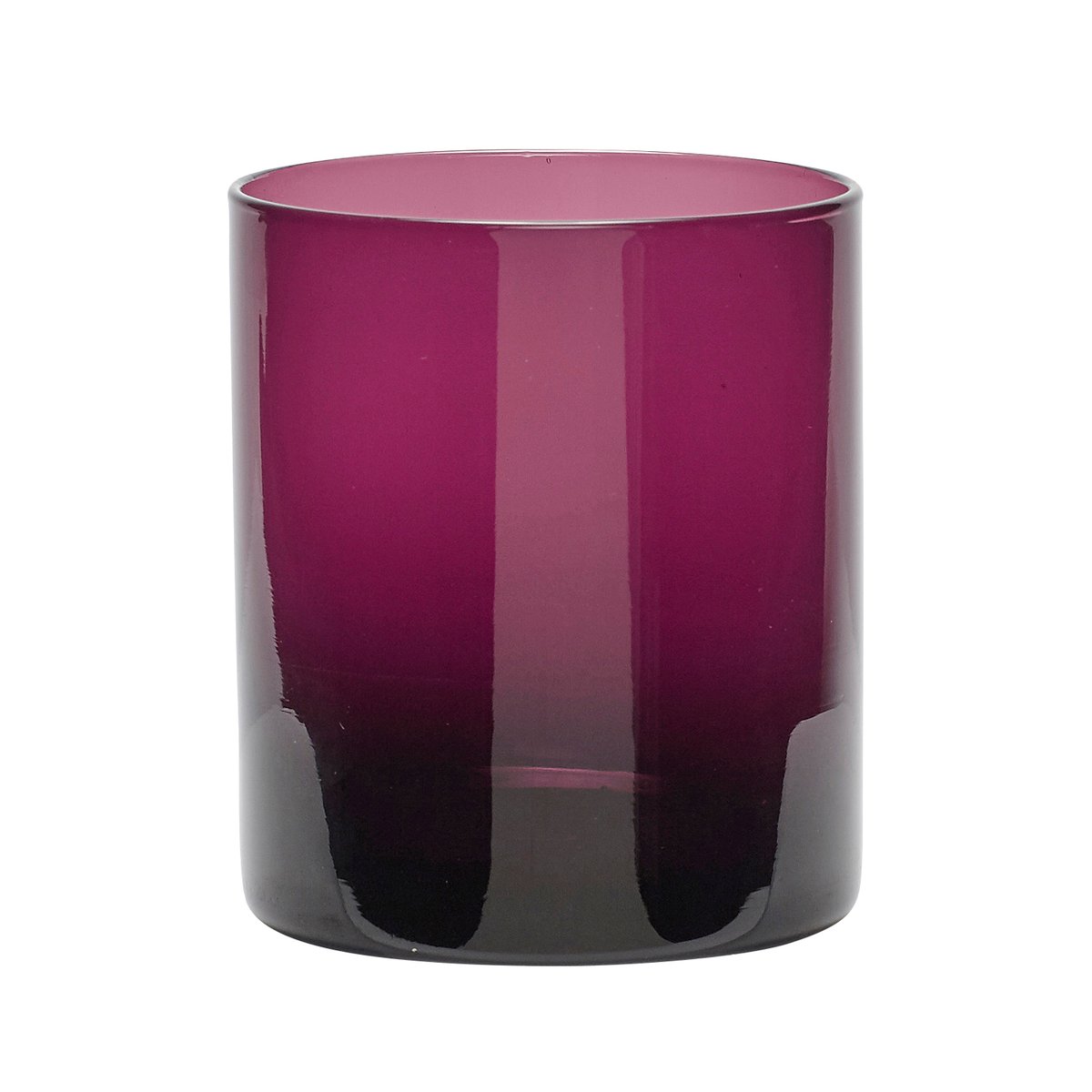 Hübsch Candle lantern o9 cm Purple | Scandinavian Design | Tea light holders, lanterns & candle dishes | Purple