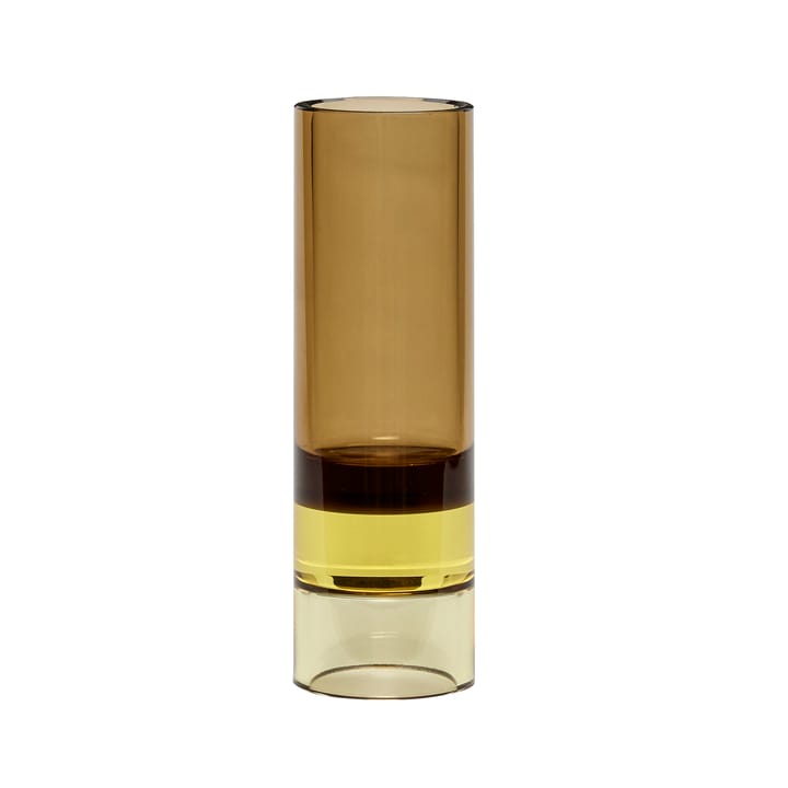 Candle lantern vase Ø5 cm - Brown-yellow - Hübsch