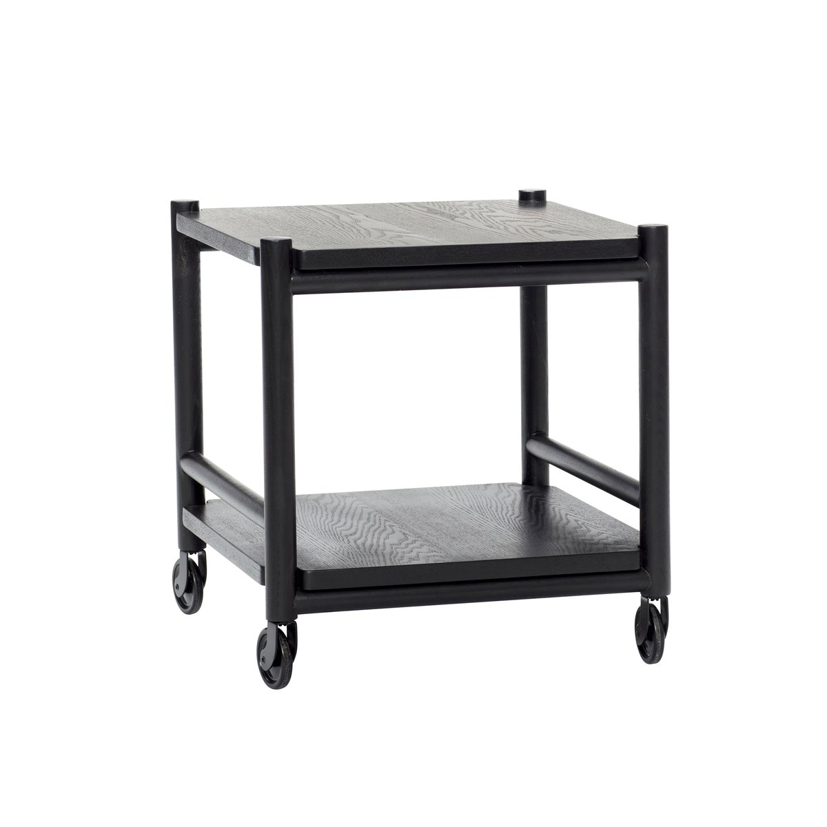 Hübsch Cart 40x40 cm Ash-black | Scandinavian Design | Serving trolleys | Black