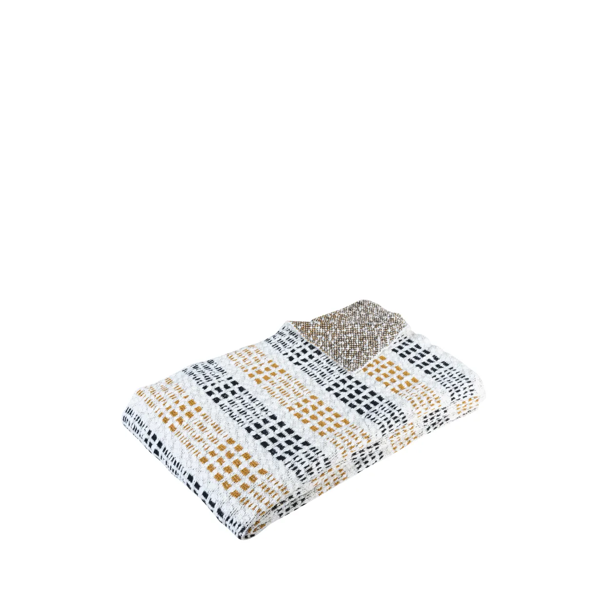 Hübsch Cotton throw 130x200 cm Black | Scandinavian Design | Wool blankets & throws | Black