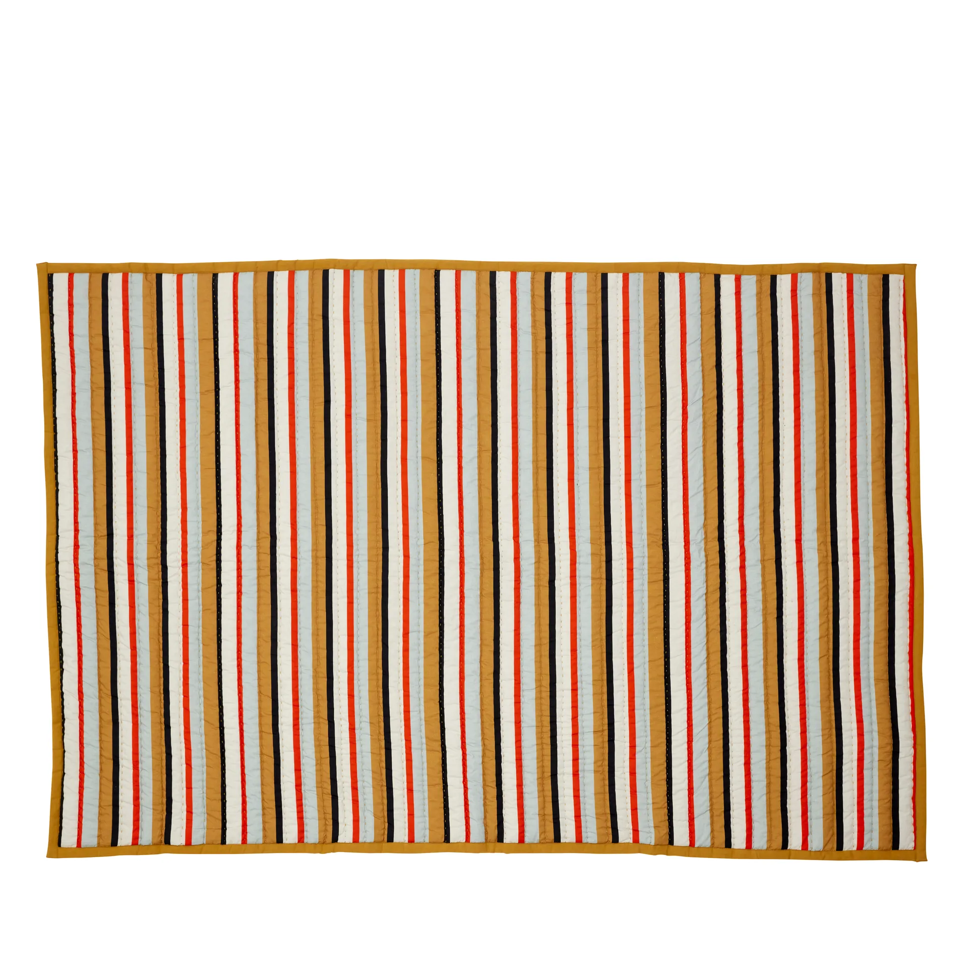 Cotton throw 140x200 cm, Brown-black-white-red-blue Hübsch Interior