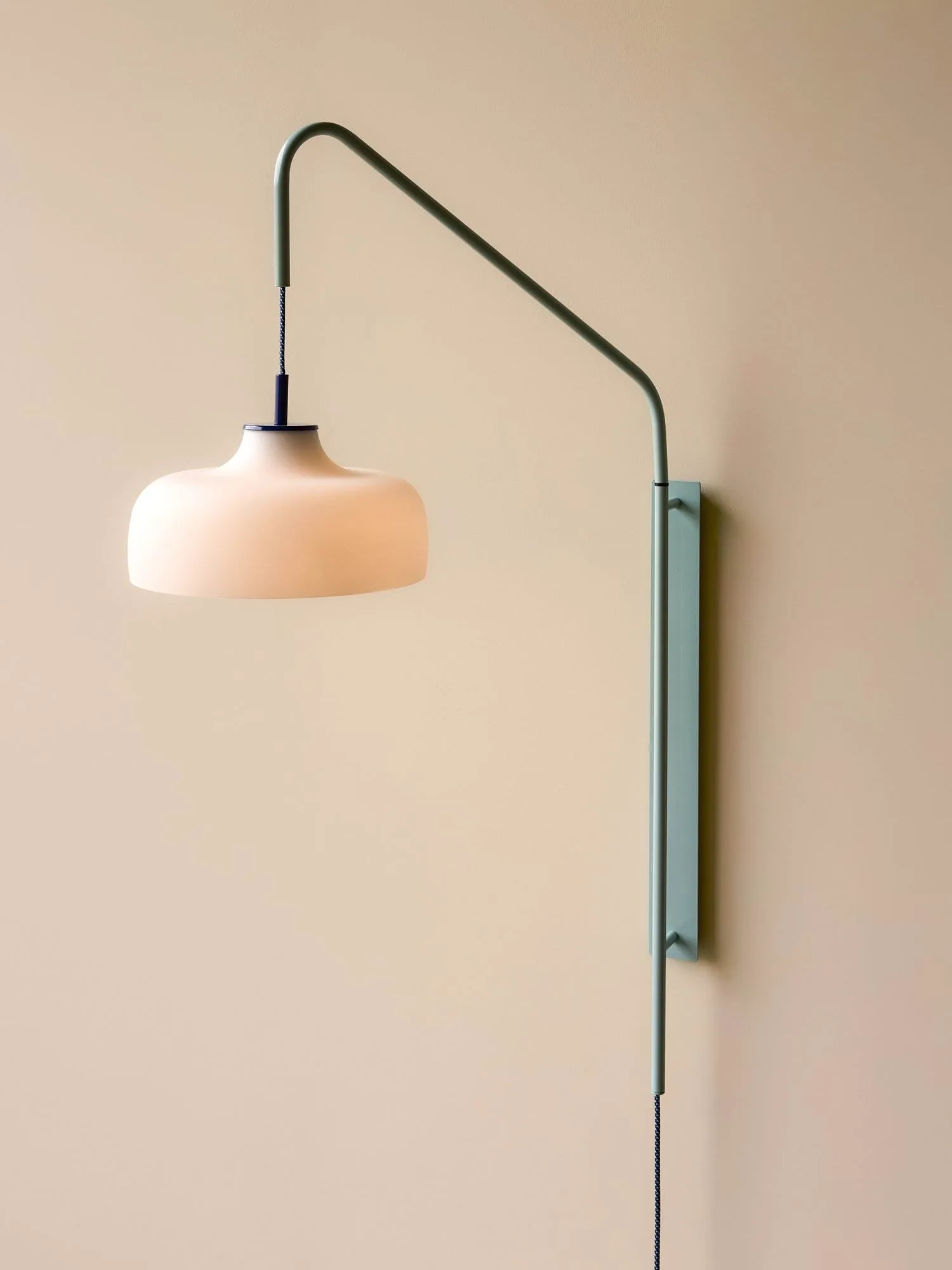 Current wall lamp, Light blue Hübsch Interior