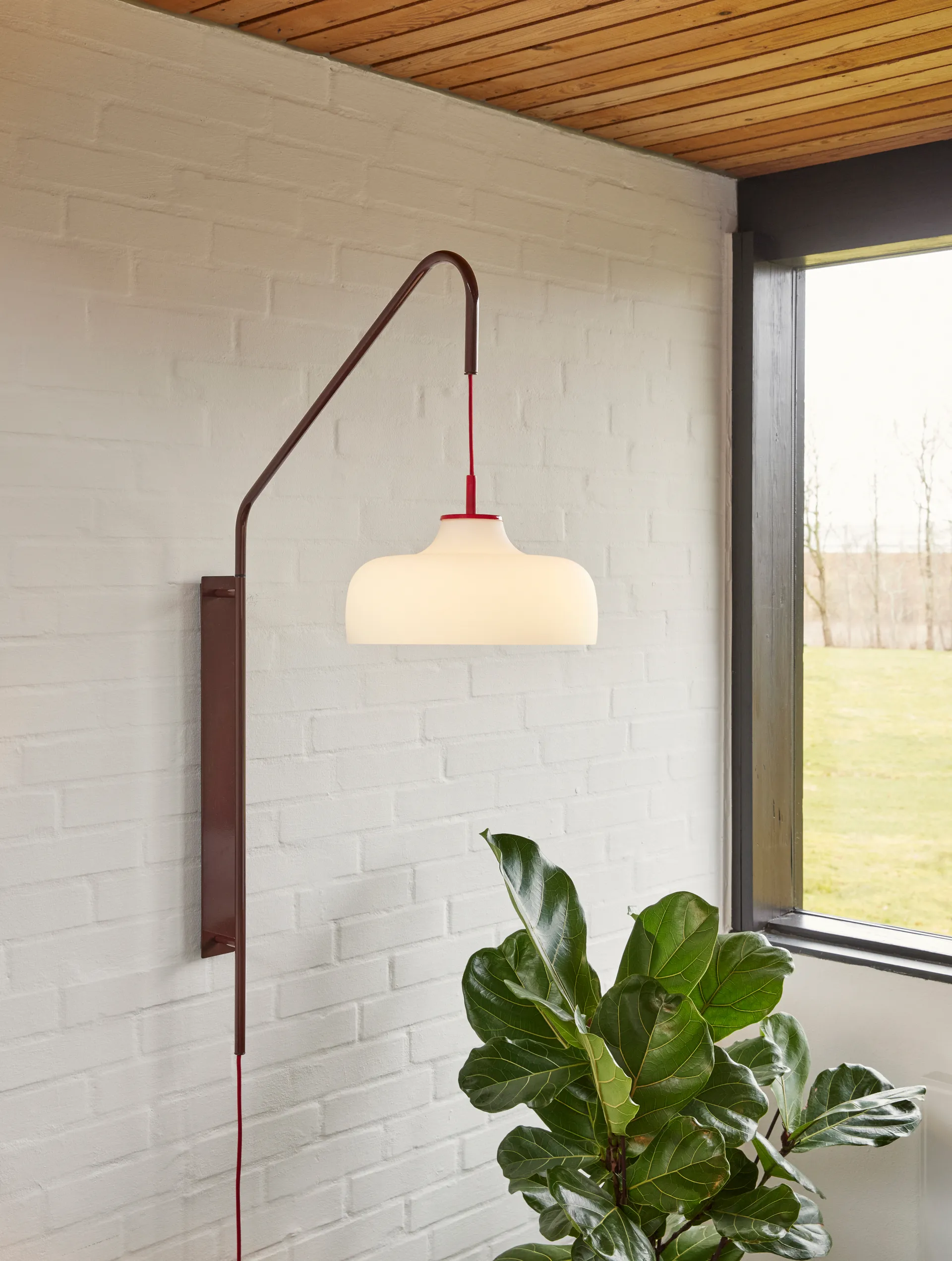 Current wall lamp, Red Hübsch Interior