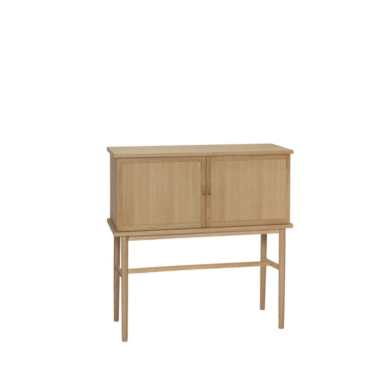 Hübsch Dash sideboard 90 cm Oak | Scandinavian Design | Display & glass cabinets | Beige