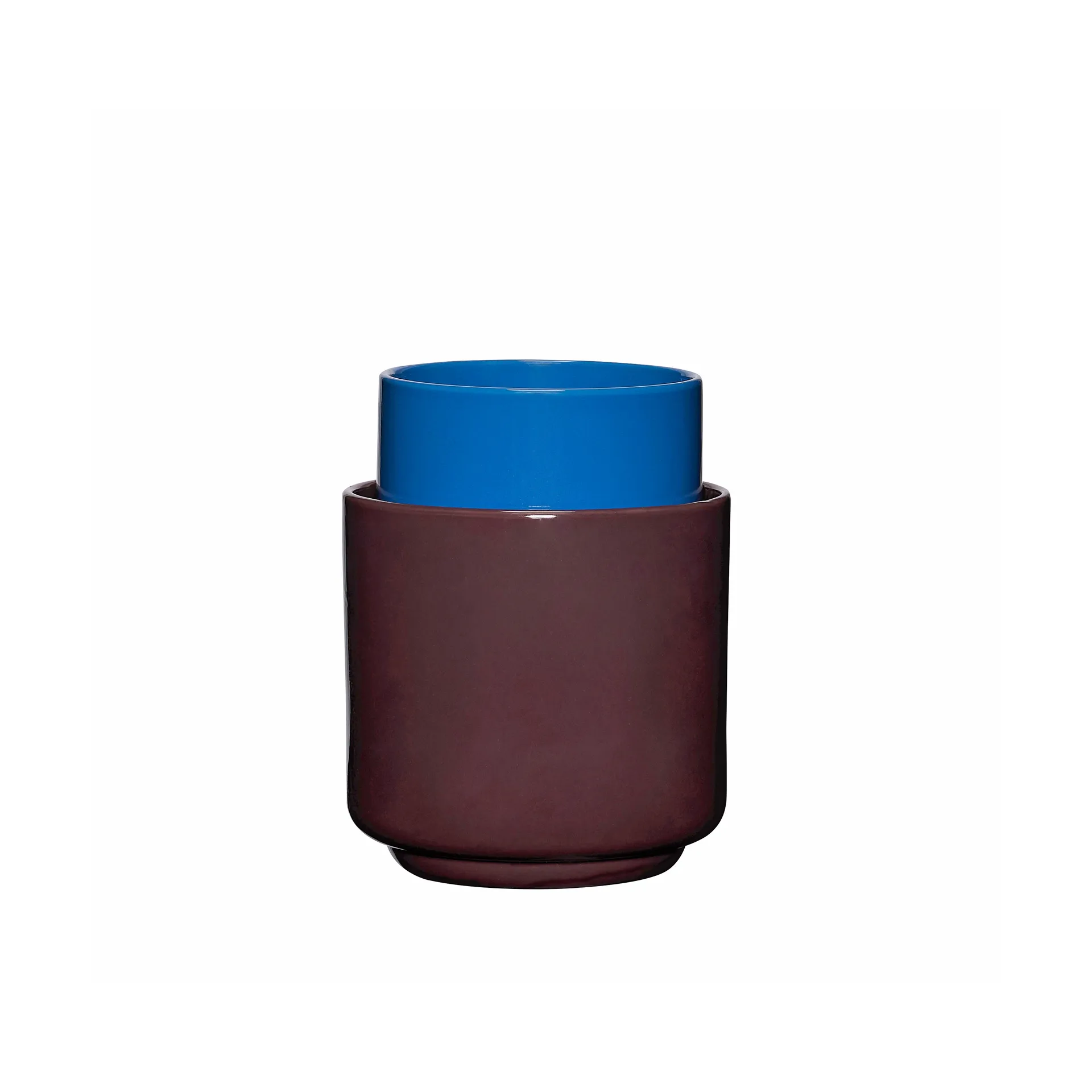 Deux pot set 2 delar, Maroon-blue Hübsch Interior