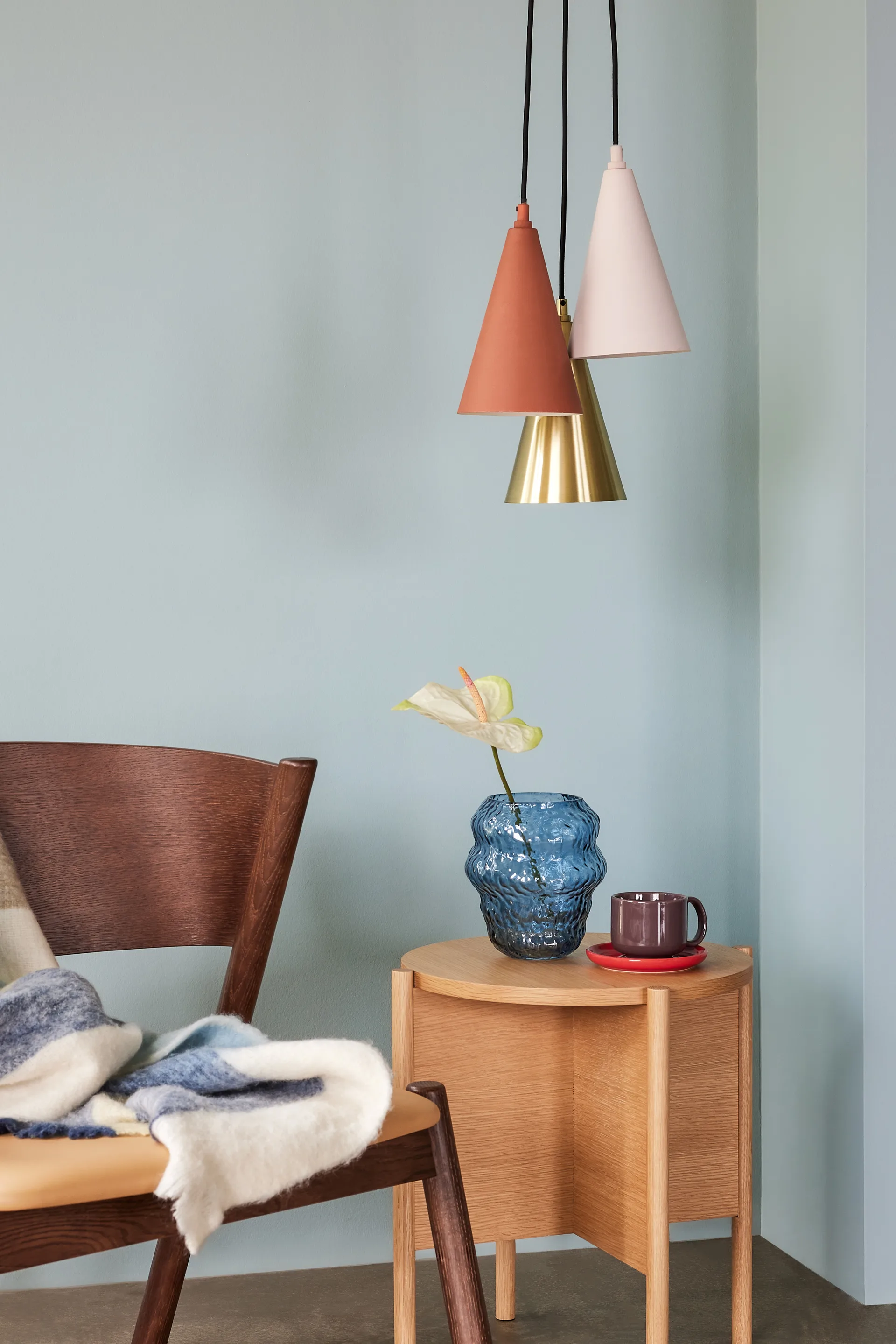 Drop Pendant 3 pcs, Brown-brass-beige Hübsch Interior