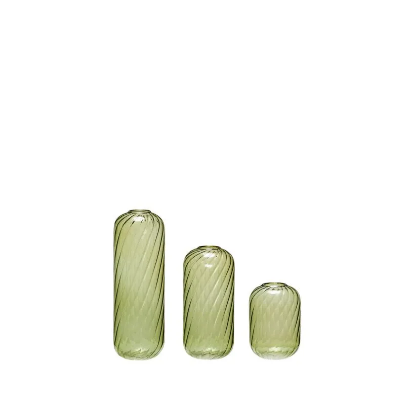 Fleur vase 3-pack, Green Hübsch Interior